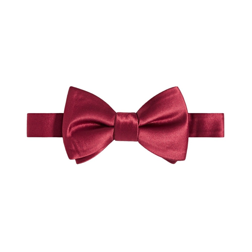 Tayion By Montee Holland Bowtie Mens Red Solid‎ Self Tie One Size NWT